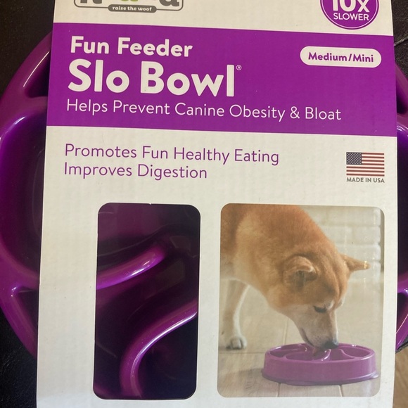 New slow feeder/puzzle bowl for dogs, medium size BPA free enrichment - Picture 3 of 7